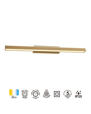 LINEAL * PLAFÓN LED 22W - PINTURA ORO